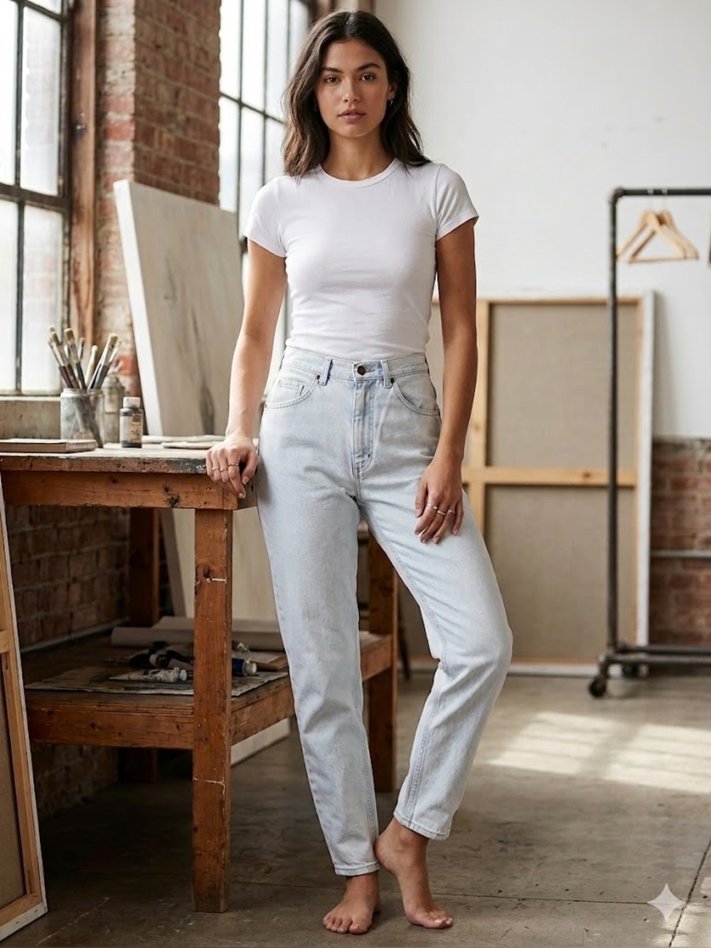 Vintage Lee Light Wash High Rise Jeans, 27 inch waist, size 4-6